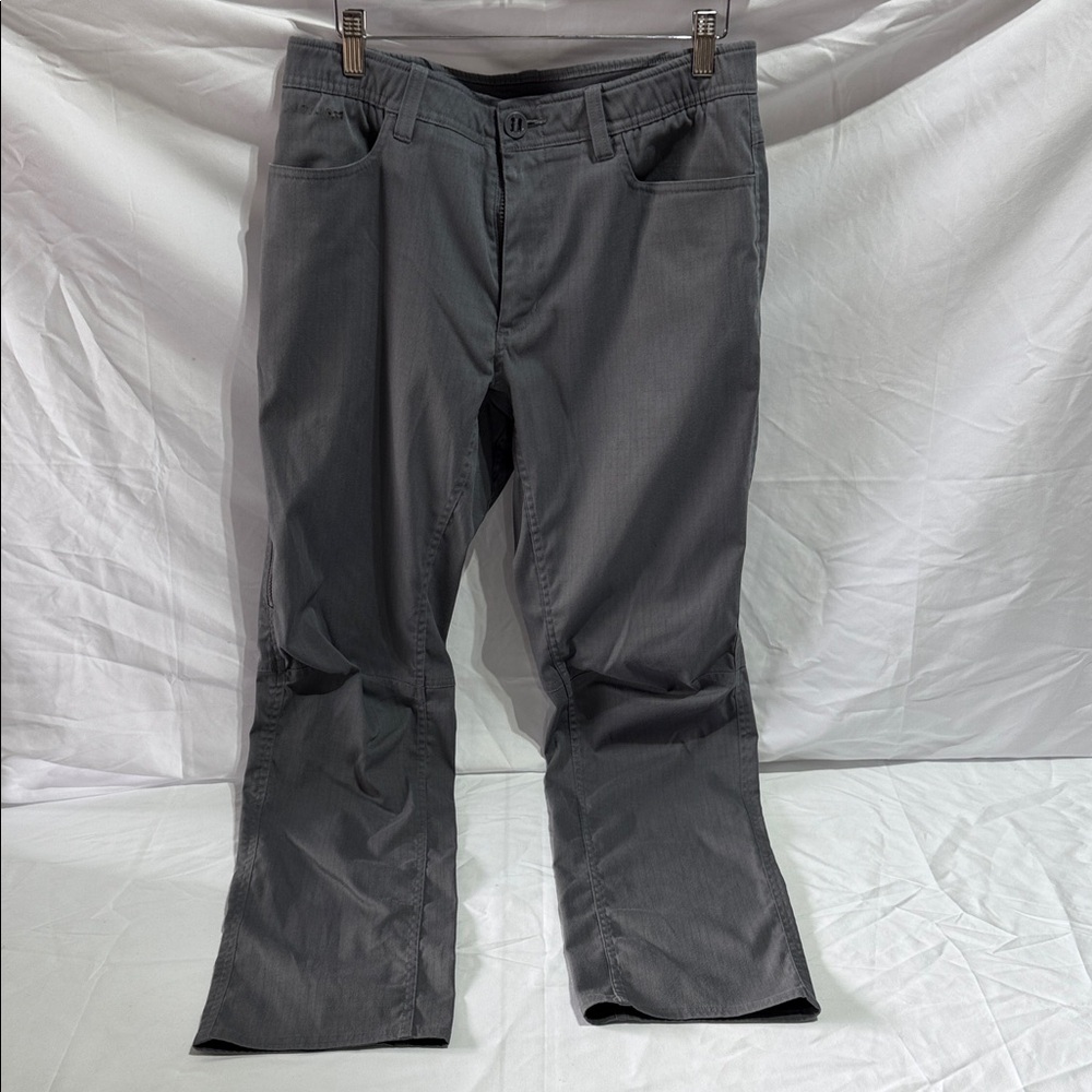 Men's Gray Straight-Leg Pants